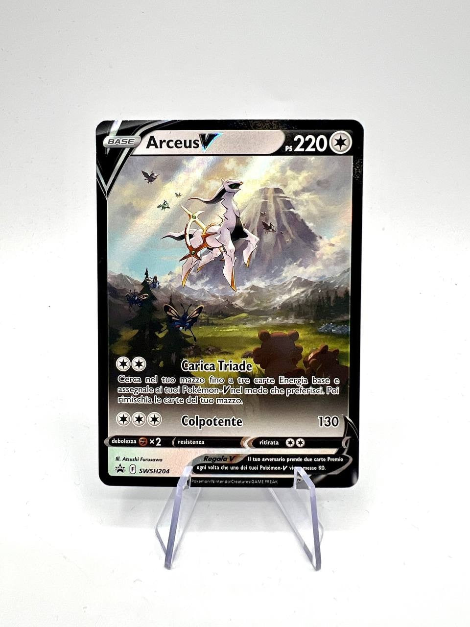 Pokemon Arceus V SWSH204 Promo V Alternativa Alt Art italiano excellent