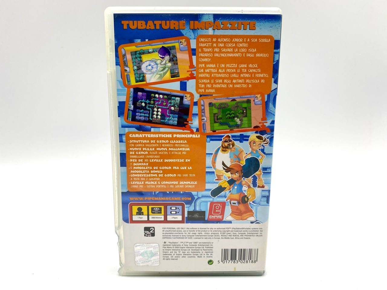PIPE MANIA  PSP PLAYSTATION portable SONY italiano Completo Funzionante