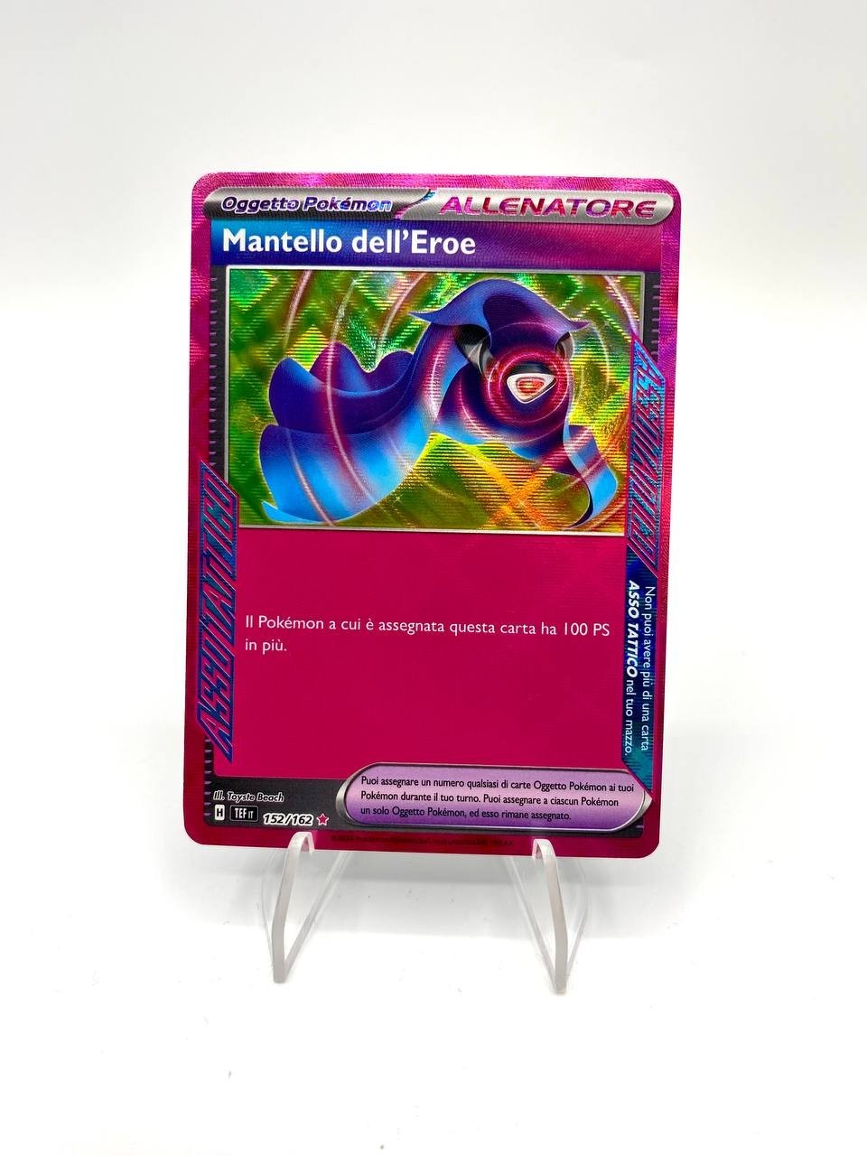 Carta Pokemon Mantello Dell’Eroe 152/162 TEF Asso Tattico ITA NM Cronoforze