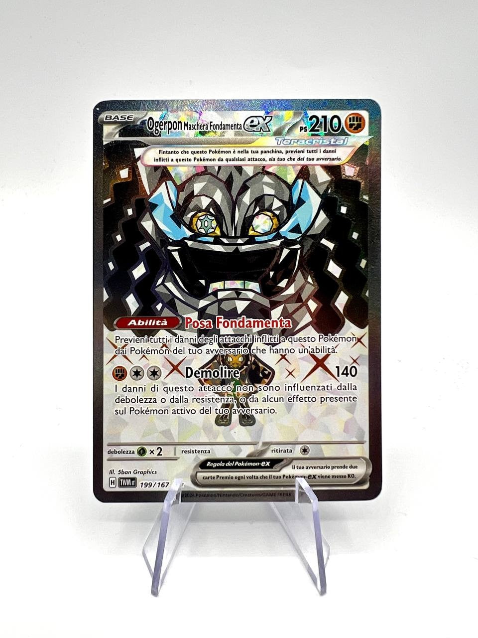 Ogerpon Maschera Fondamenta ex 199/167 TWM Crepuscolo mascherato ITA near mint