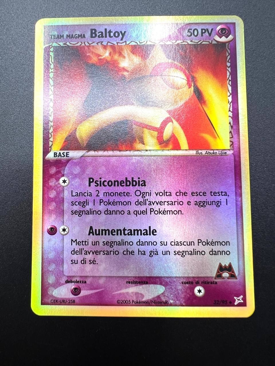 Carta Pokemon Team Magma Baltoy Team Magma vs Team Aqua 32/95 Reverse Holo ITA