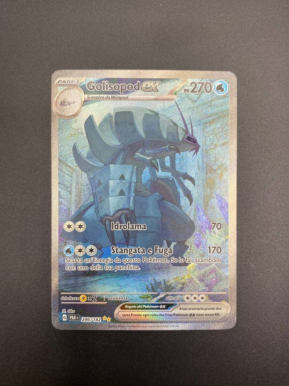 Carta pokemon Golisopod ex 246/182 Paradosso temporale Italiano Near mint Holo