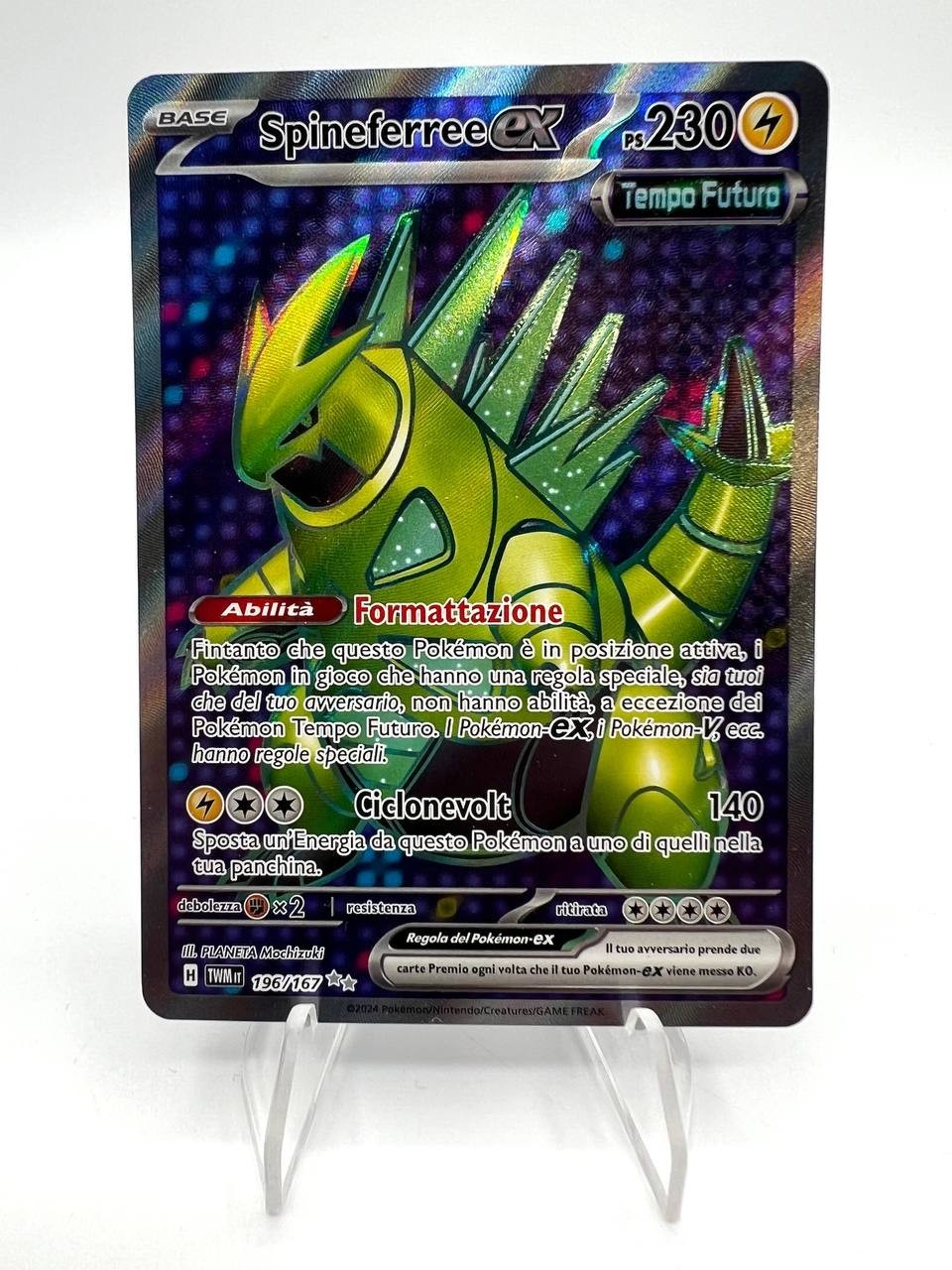 Carta Pokemon Spineferree ex Full Art set Crepuscolo Mascherato TWM 196/167 ITA