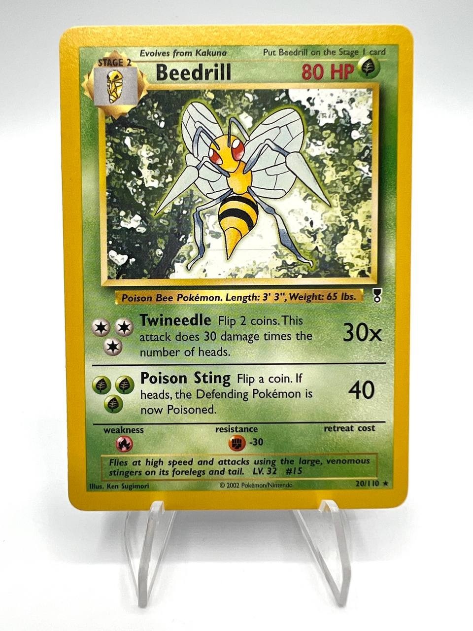 Carta pokemon Beedrill 20/110 set Legendary Collection Inglese No holo Near mint