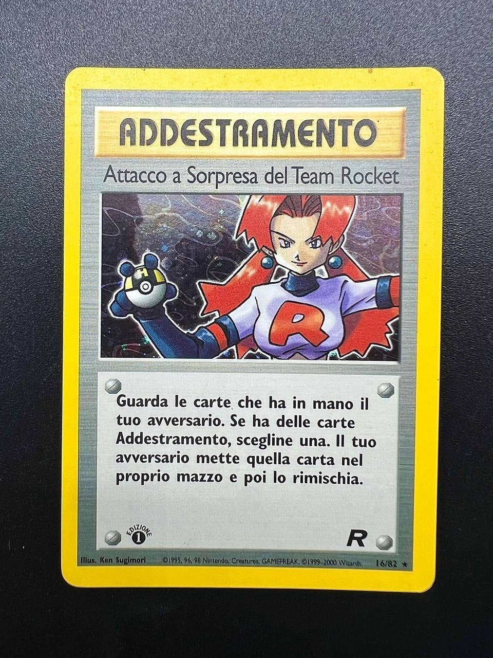 Pokemon Attacco a Sorpresa Del Team Rocket 16/82 TR Team Rocket Holo ITA EXC