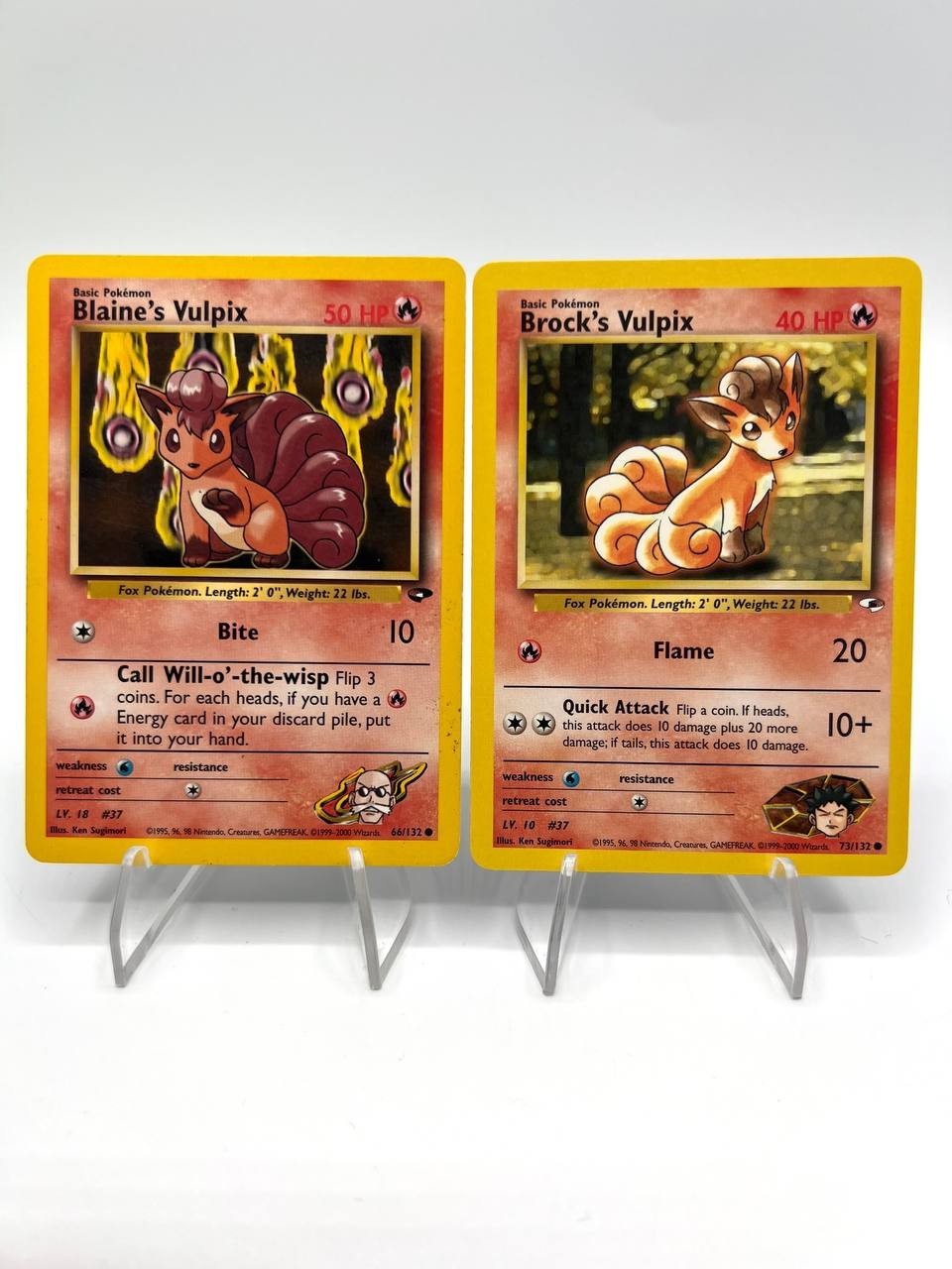 Lotto carte pokemon Blaine's Vulpix 66/132 73/132 Gym Challenge Excellent