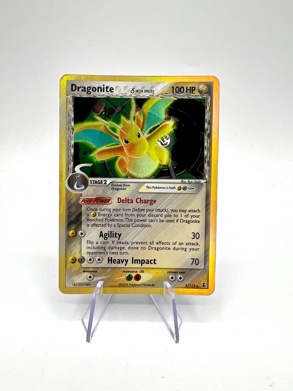 Pokemom TCG Dragonite Delta Species 3/113 Ex Delta Species holo played inglese