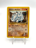 Carta pokemon Blaine's Rhyhorn 65/132 set Gym Challenge Excellent Vintage ENG
