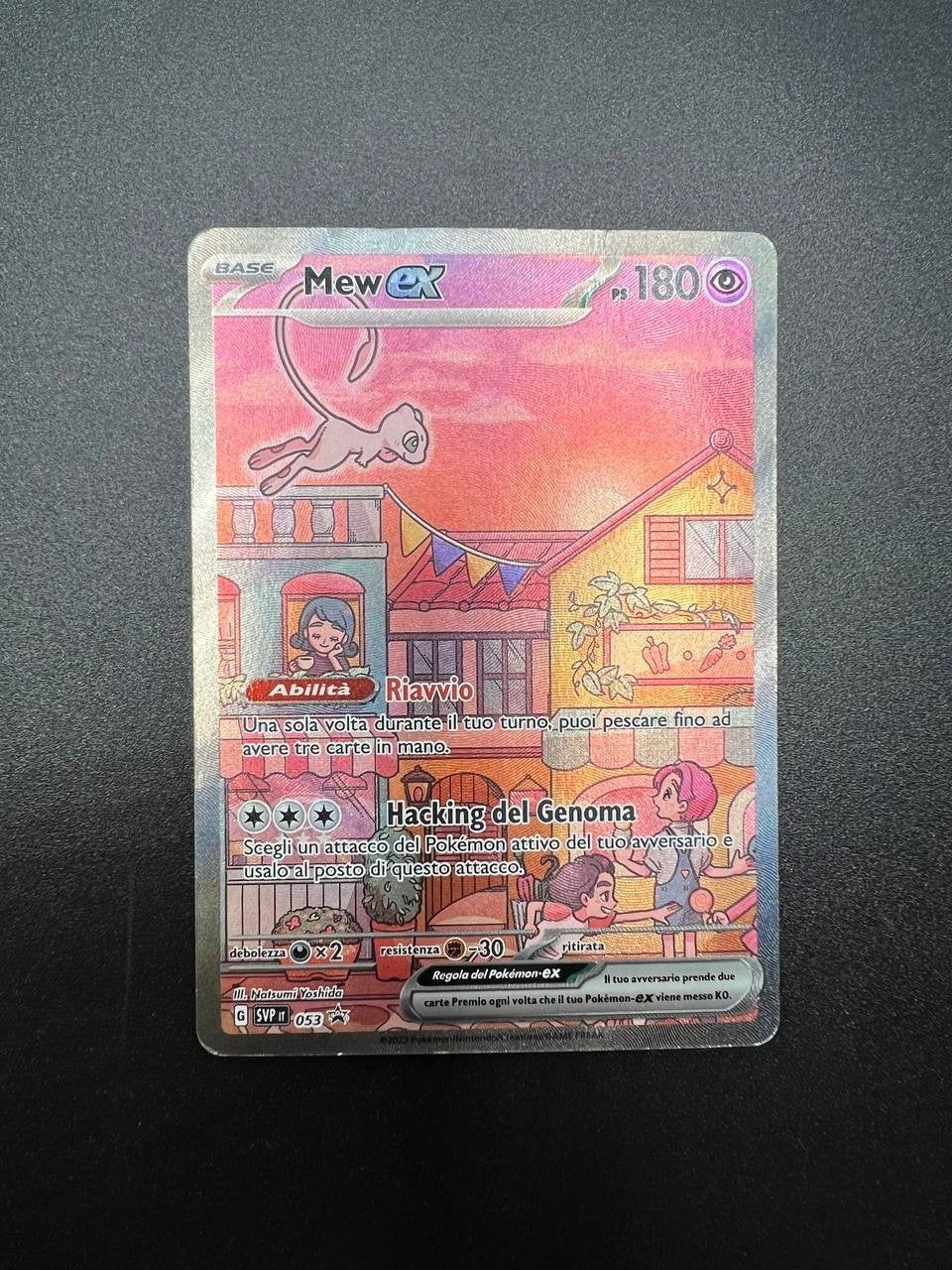 carta Pokémon Mew Ex SVP 053 Promo holo MEW full art  151 italiano poor