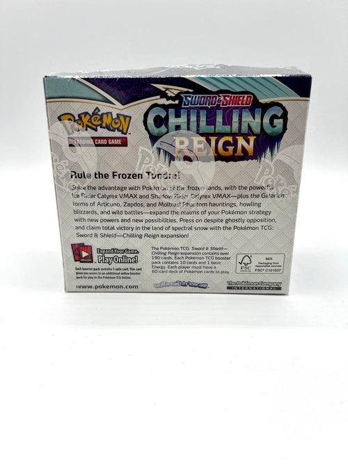 Box Carte pokemon set sword and shield Chilling reign Sealed Inglese 36 bustine
