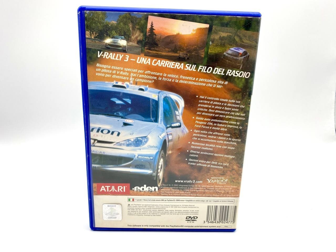 Gioco V-Rally 3 Sony PlayStation 2 PS2 Italiano Funzionante Completo Atari