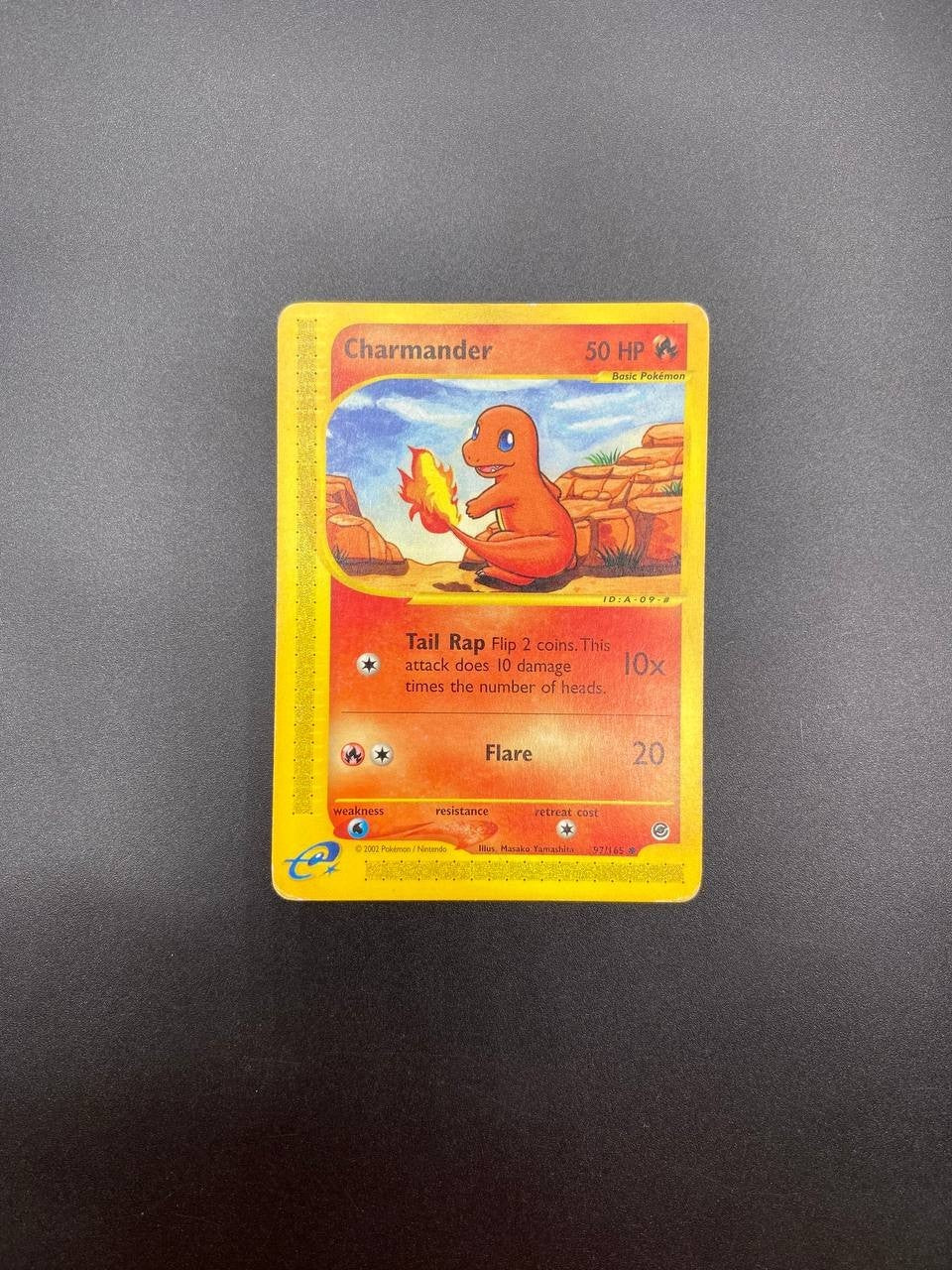 Carta Pokemon set Expedition Charmander 97/165 No Holo Inglese Vintage Poor