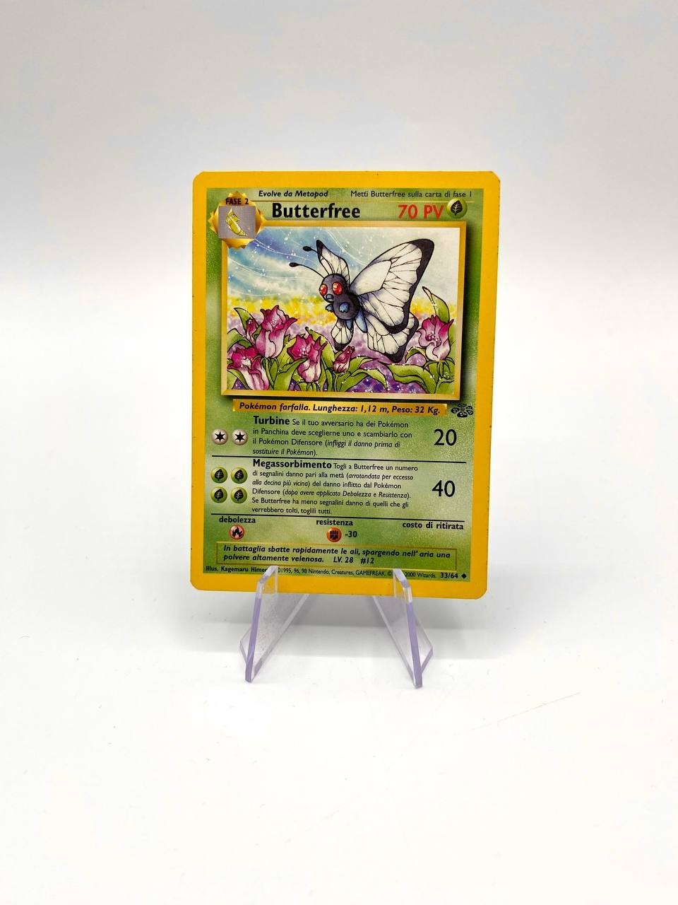 Carta pokemon Butterfree 33/64 set Jungle Vintage Italiano Excellent No holo