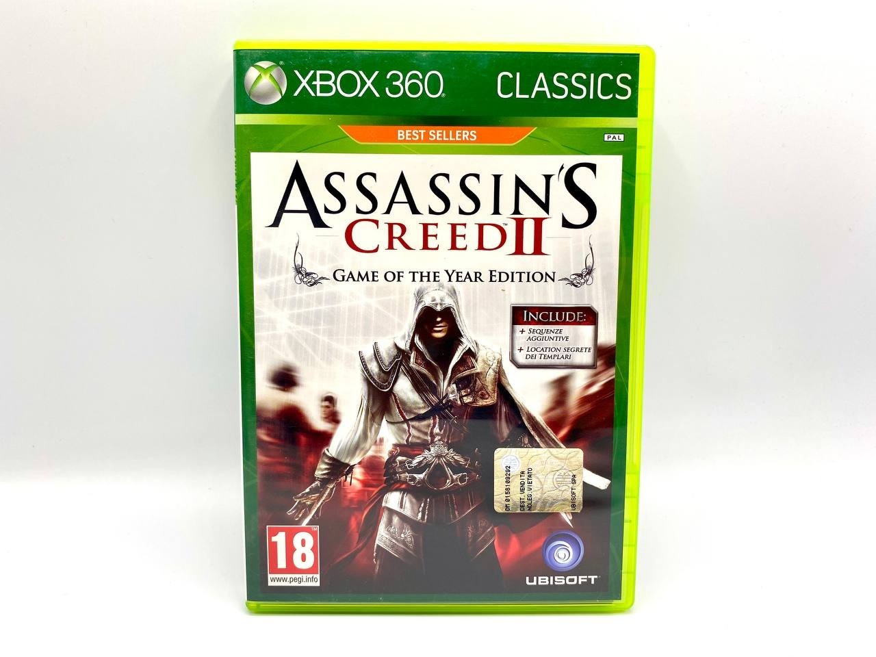 Assassin's Creed II 2 Game of the Year XBOX 360 Classics Best seller Italiano