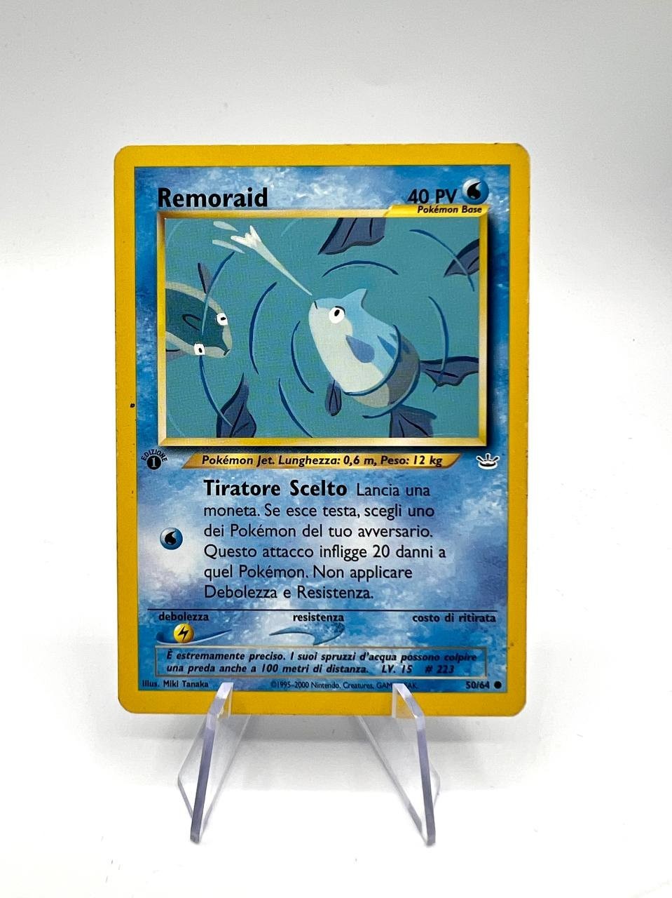 Pokemon Card Remoraid 50/64 Neo Revelation italiano 1° edizione Italiano played