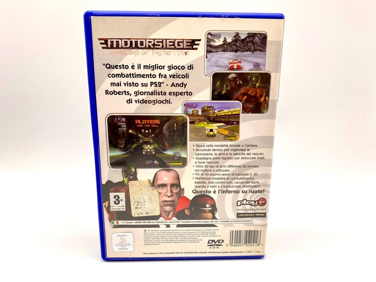 Motorsiege warriors of prime time Ps2 Playstation Completo Funzionante Italiano