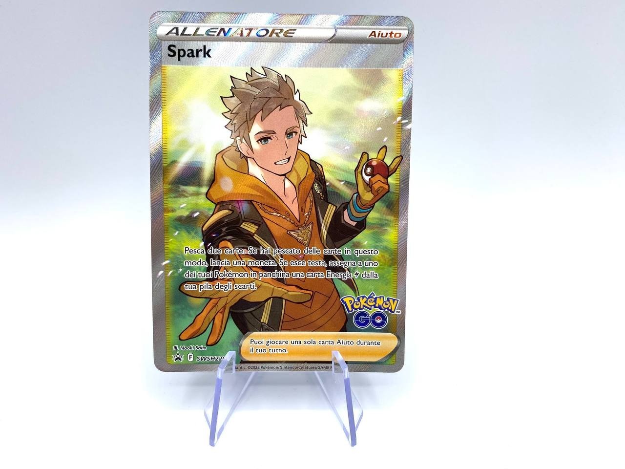 Carta set Pokemon GO Allenatore Spark F SWSH226/307 Black Star Promo Holo NM