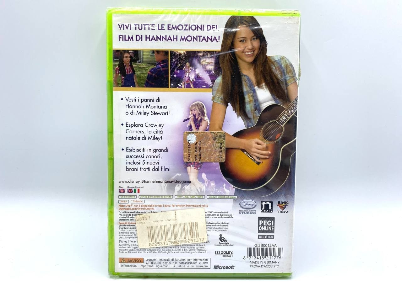 Hannah Montana The Movie Xbox 360 2009 Completo Sigillato Italiano Nuovo