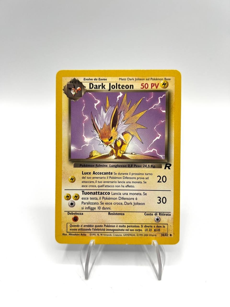 Carta pokemon Dark Jolteon set Team Rocket 38/82 Italiano Vintage Excellent