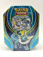 Pokémon Elemental Power Tins: Scatola da collezione vaporeon ex italiano siled