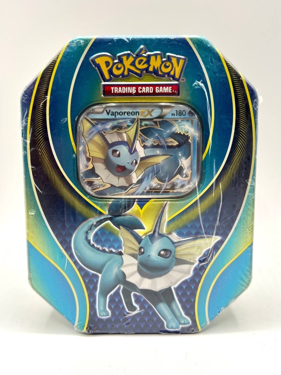 Pokémon Elemental Power Tins: Scatola da collezione vaporeon ex italiano siled