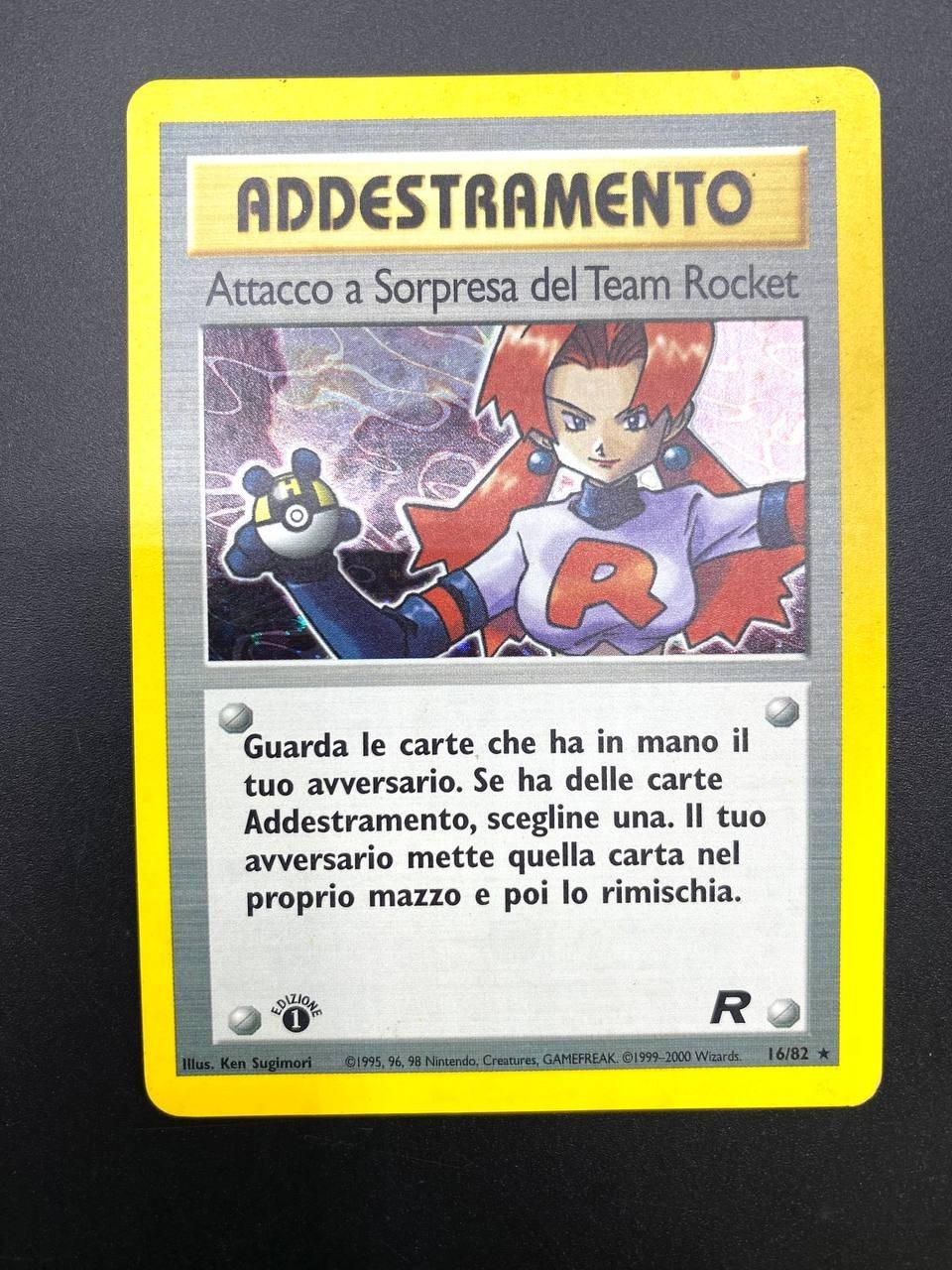 Pokemon Attacco a Sorpresa Del Team Rocket 16/82 TR Team Rocket Ita good Holo