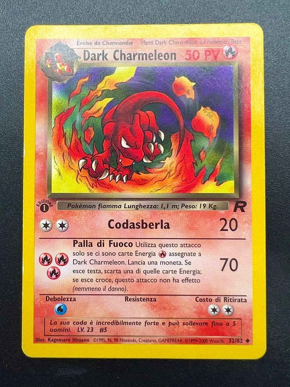 Pokemon Dark Charmeleon 32/82 TR Team Rocket italiano Light played 1a edizione