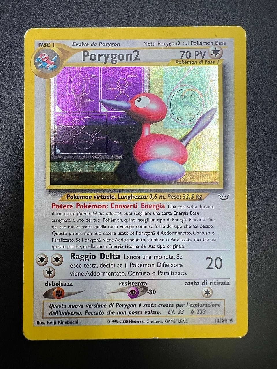 carta pokemon Porygon2 NR 12 Neo Revelation italiano played holo unlimited