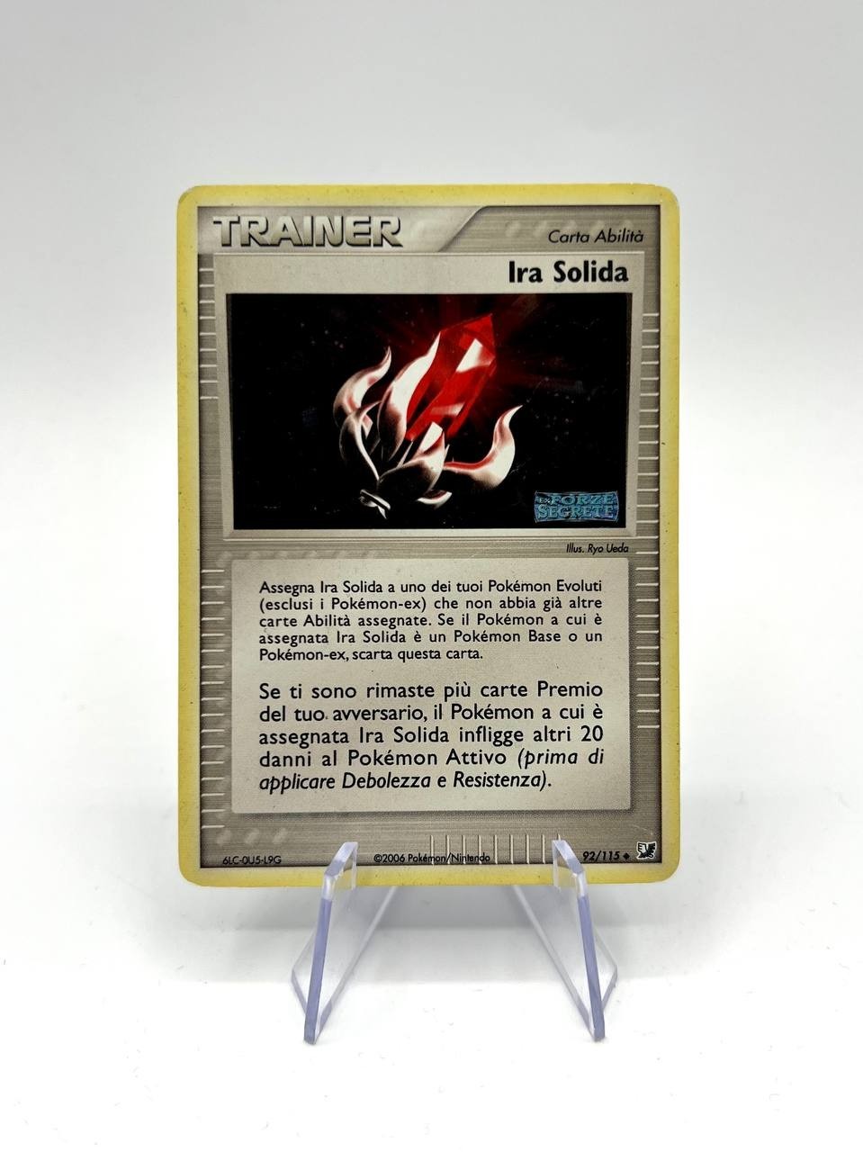 POKEMON TCG IRA SOLIDA 92/115 EX FORZE SEGRETE light played italiano stamped