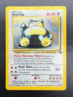 Carta Pokemon Snorlax 11/64 set Jungle JU HOLO Poor Italiano Vintage
