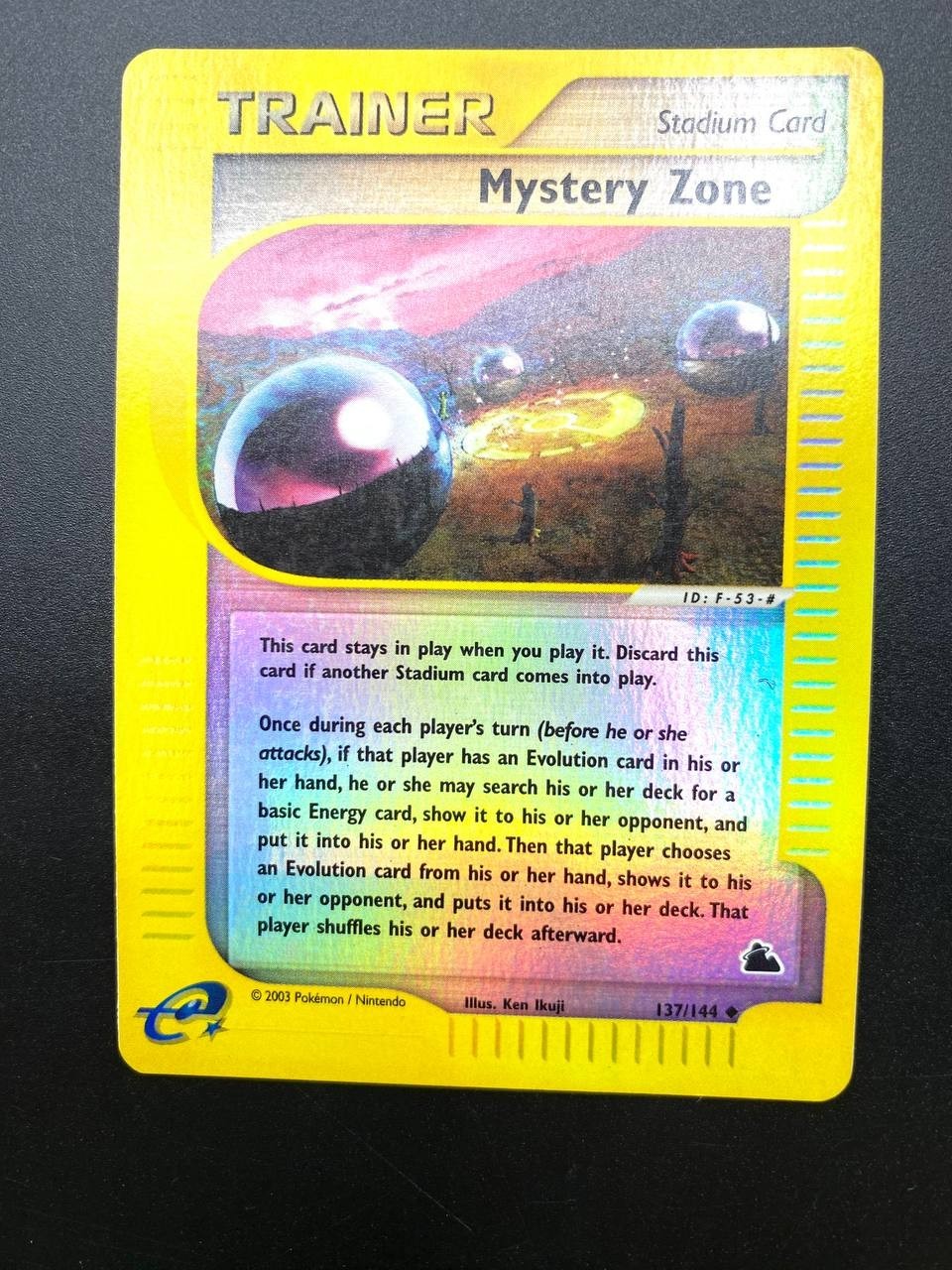 Carta pokemon Mystery Zone Reverse Holo 137/144 set Skyridge Inglese ENG NM