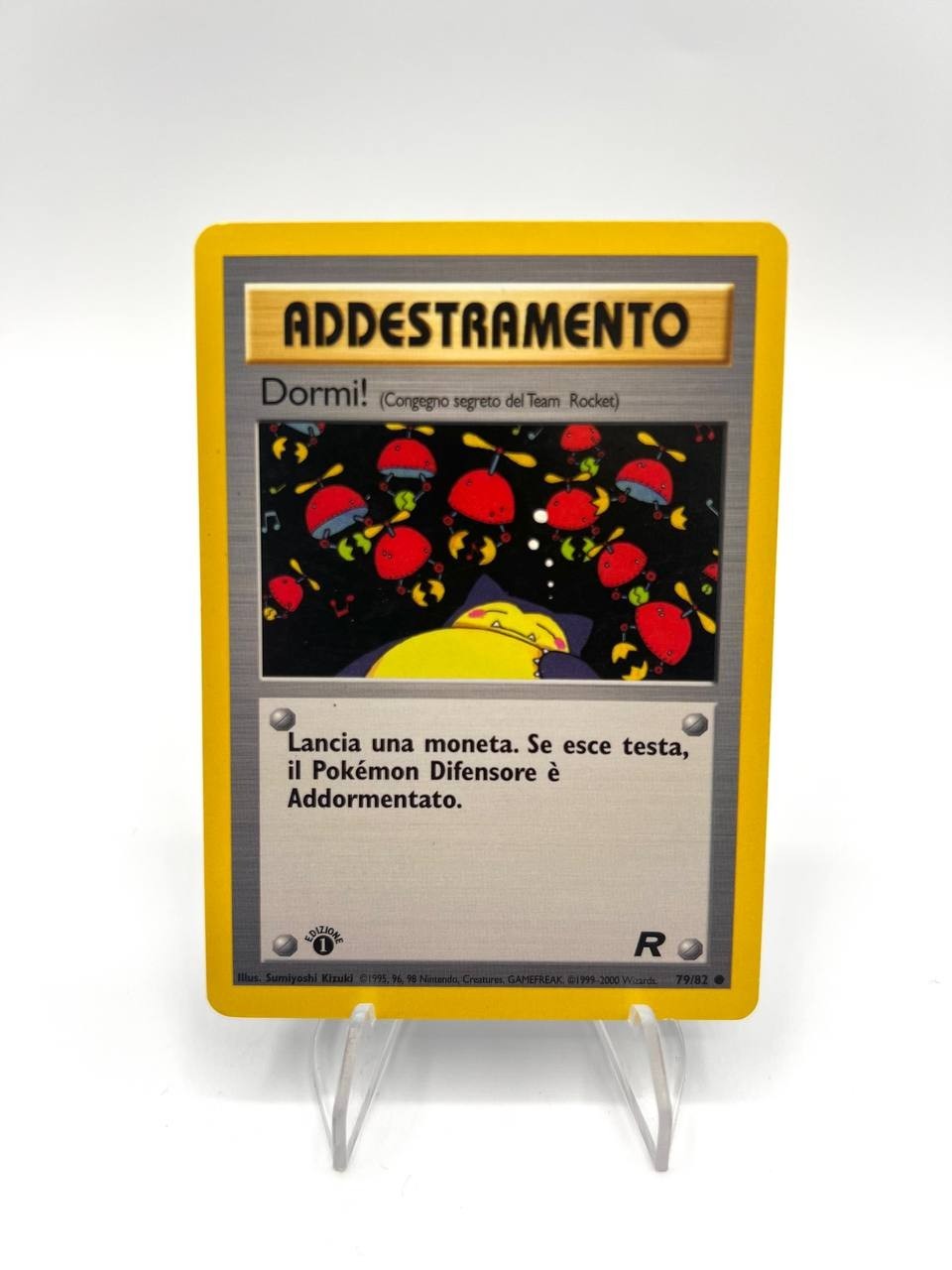 Pokemon Dormi! addestramento 79/82 Prima Edizione  Team Rocket Italian Excellent