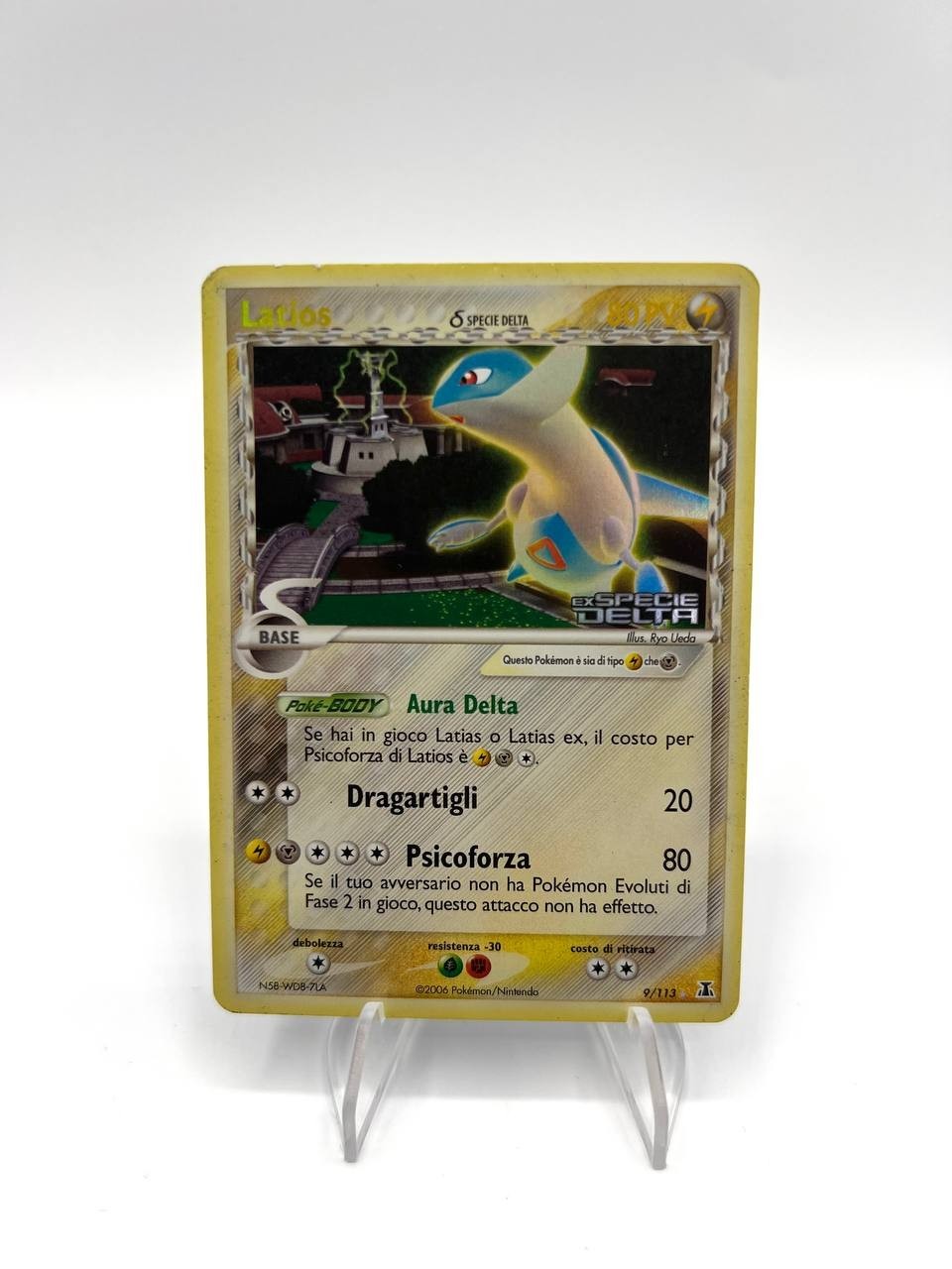 Carta pokemon Latios 9/113 set EX specie delta Holo Good Stamped Vintage ITA