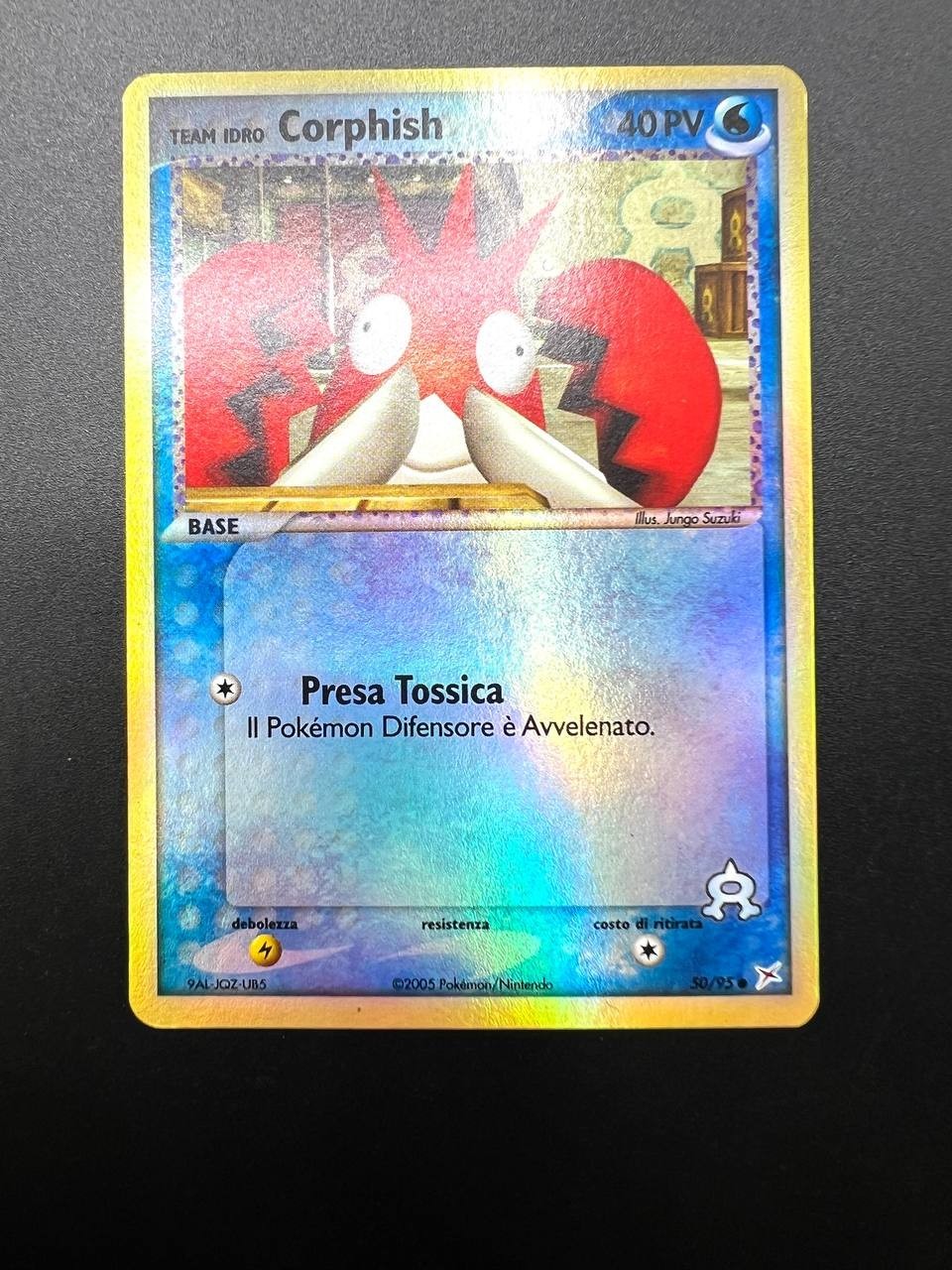 Pokemon Team Idro Corphish 50/95 Team Magma vs Team Aqua Reverse Holo Exc ITA