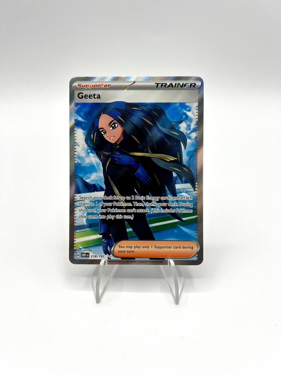 Carta Pokemon Alisma 218/197 OBF set Ossidiana Infuocata Italiano Near Mint