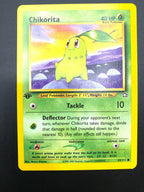 Carta Pokemon set Neo Genesis Chikorita 53/111 Vintage 1a edizione Inglese NM