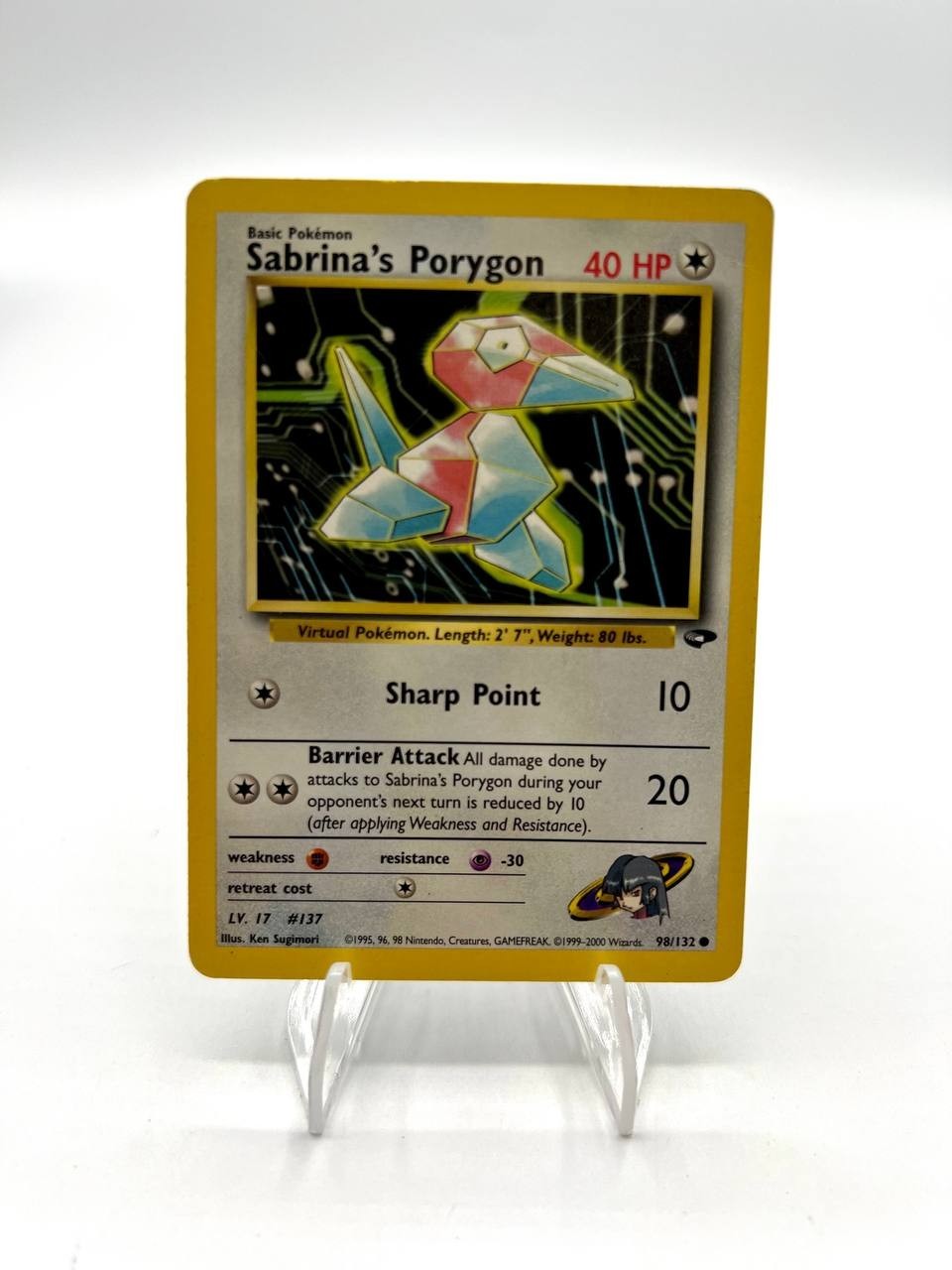 Carta pokemon Sabrina's Porygon 98/132 Gym Challenge Excellent Vintage Inglese