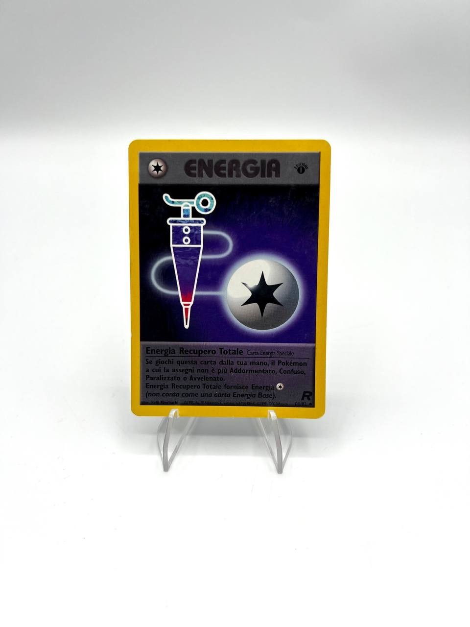 Carta Pokemon Energia Recupero Totale 1 edizione ITA 81/82 Team rocket Good