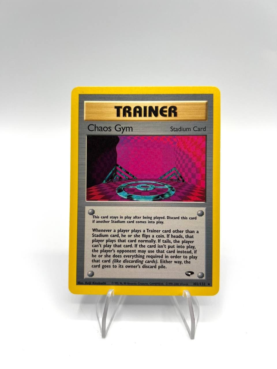 Carta Pokemon set Gym Challenge Chaos Gym 102/132 Excellent Inglese Vintage
