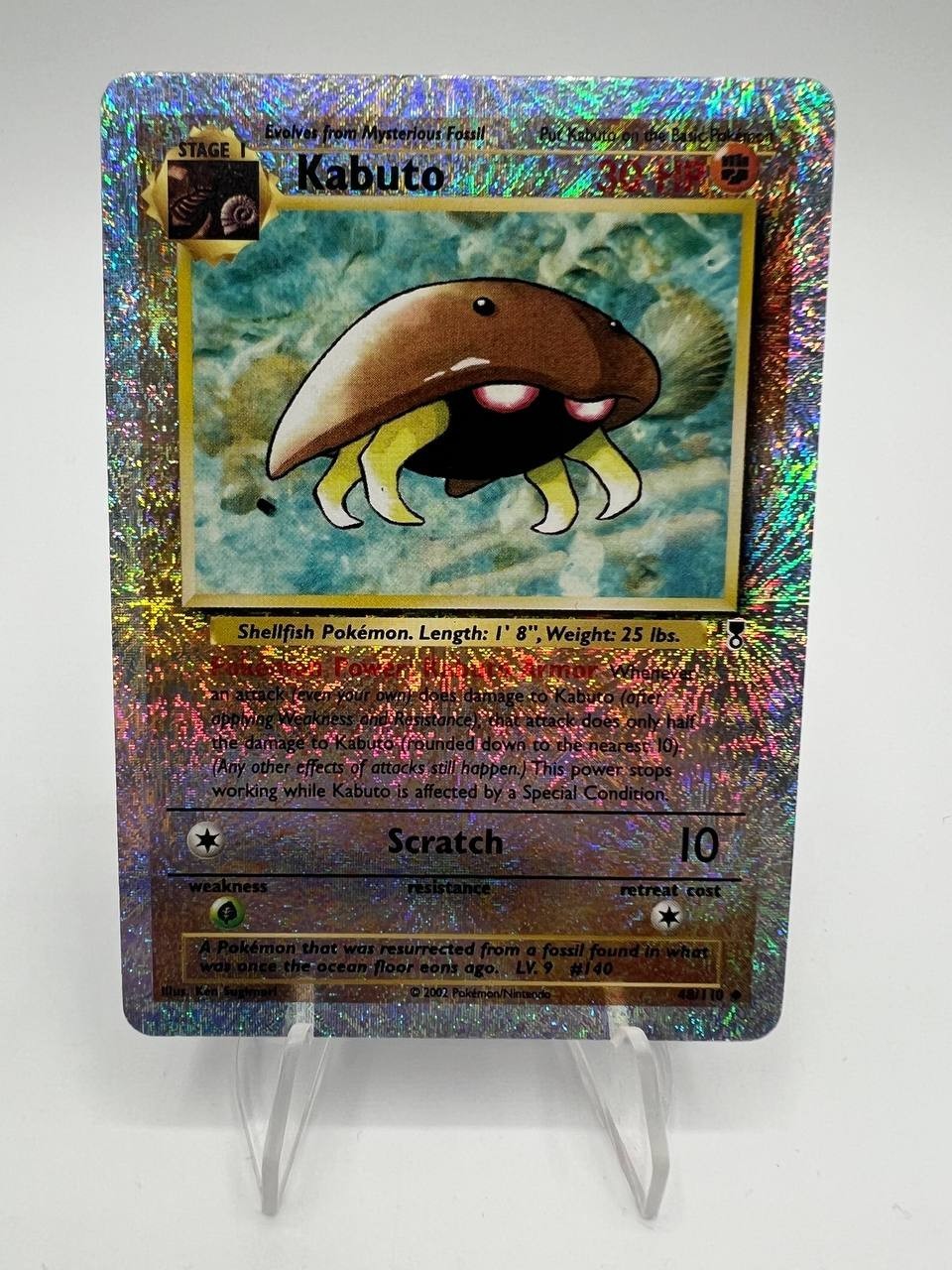 Carta pokemon Kabuto 48/110 Legendary Collection Reverse Holo EXC Vintage ENG