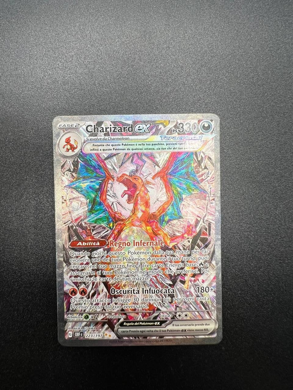 Pokemon TCG CHARIZARD EX 223/197 OBF OSSIDIANA INFUOCATA - 2023 ITA ITALIANO