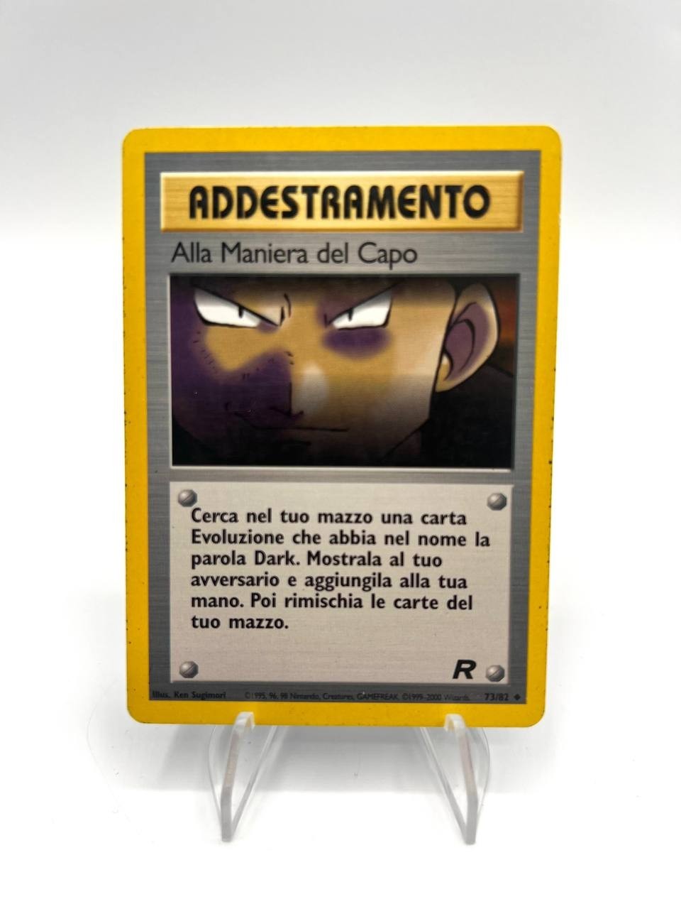Carta Pokemon ALLA MANIERA DEL CAPO 73/82 set TEAM ROCKET Excellent Italiano