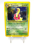 Carta Pokemon Meganium 10/111 set Neo Genesis Vintage Holo Inglese ENG Poor