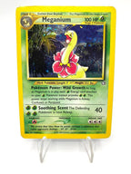 Carta Pokemon Meganium 10/111 set Neo Genesis Vintage Holo Inglese ENG Poor