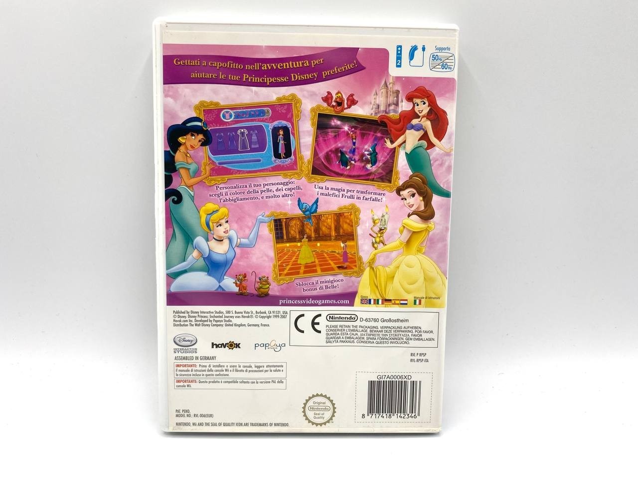 Nintendo Wii Disney Principesse Il viaggio incantato Completo funzionante ITA