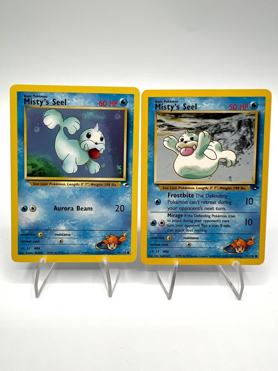carte Pokemon Gym Heroes Misty's Seel 88/132 91/132 Vintage Excellent Inglese