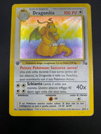 Carta Pokémon Dragonite 4/62 set Fossil Holo Rare 1a Edizione Italiano Played