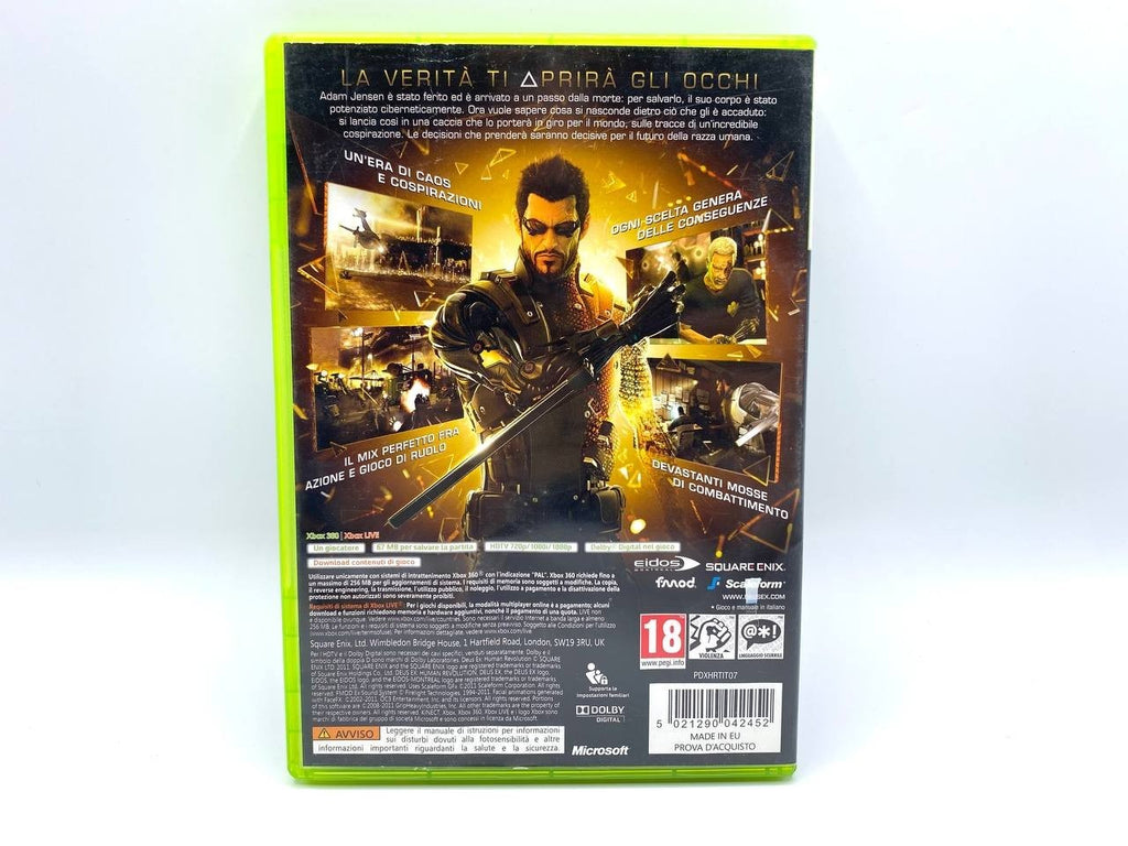 Deus Ex: Human Revolution Microsoft Xbox 360 Completo Funzionante Italiano