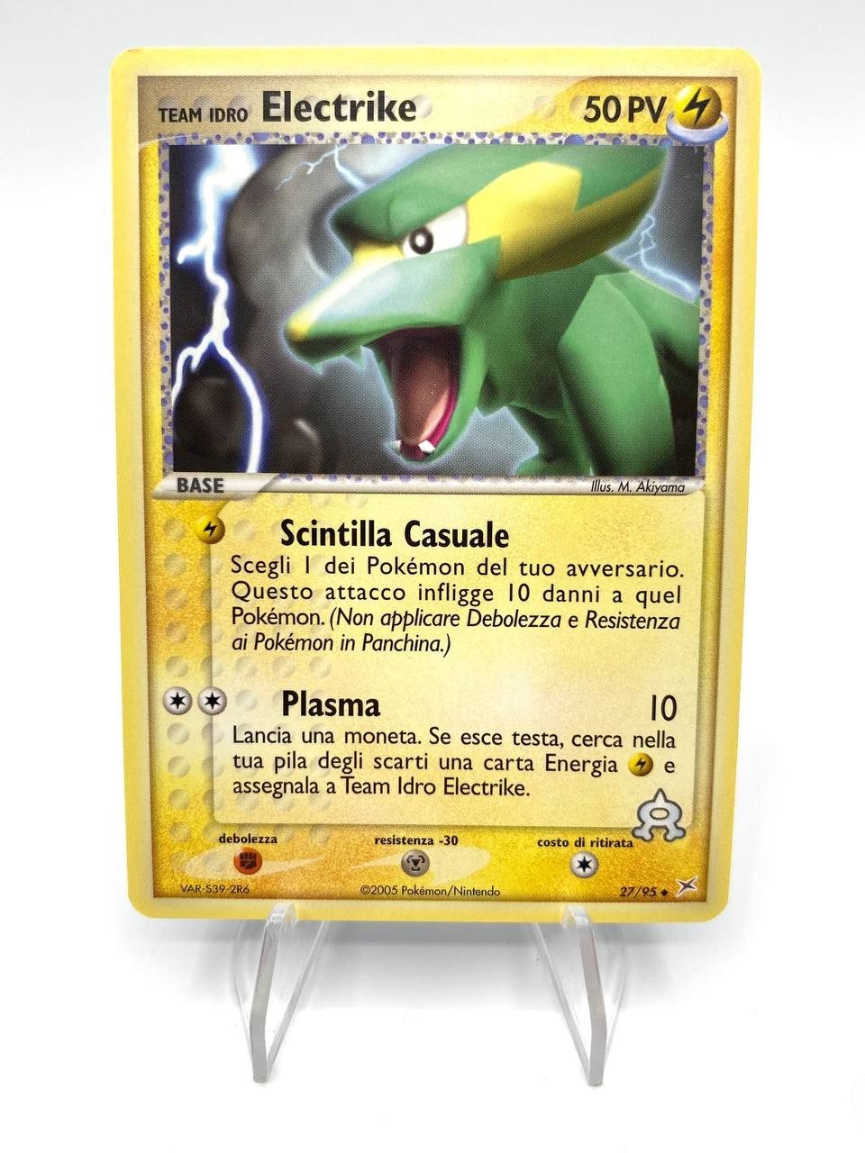 Carta Pokemon Electrike 27/95 No holo set Team Idro Near mint Italiano 2005