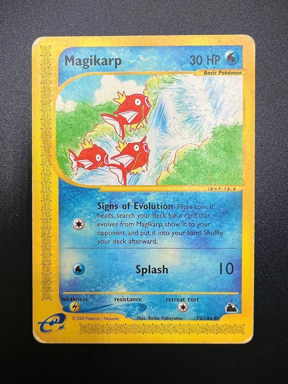 carta pokemon Magikarp SK 75/144 Skyridge inglese poor non holo unlimited